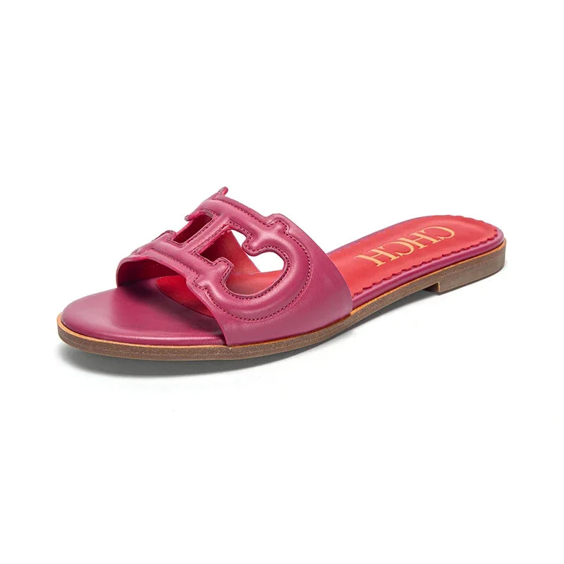 Women's Slippers Simple Black Flat Flat Women's Shoes Home Indoor Slippers