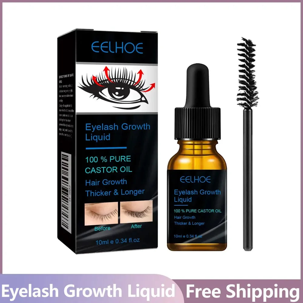 Natural Castor Oil Serum – Eyebrow & Eyelash Growth & Thickening
