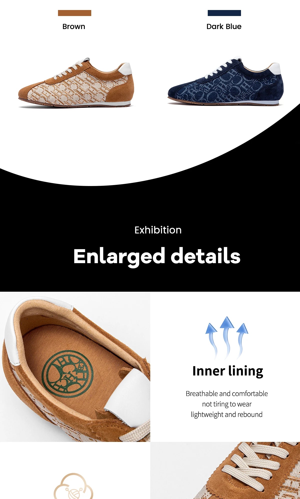 Women's Tennis Shoes Retro Splicing Design Lace up Shoes Comfortable Women's Walking Shoes