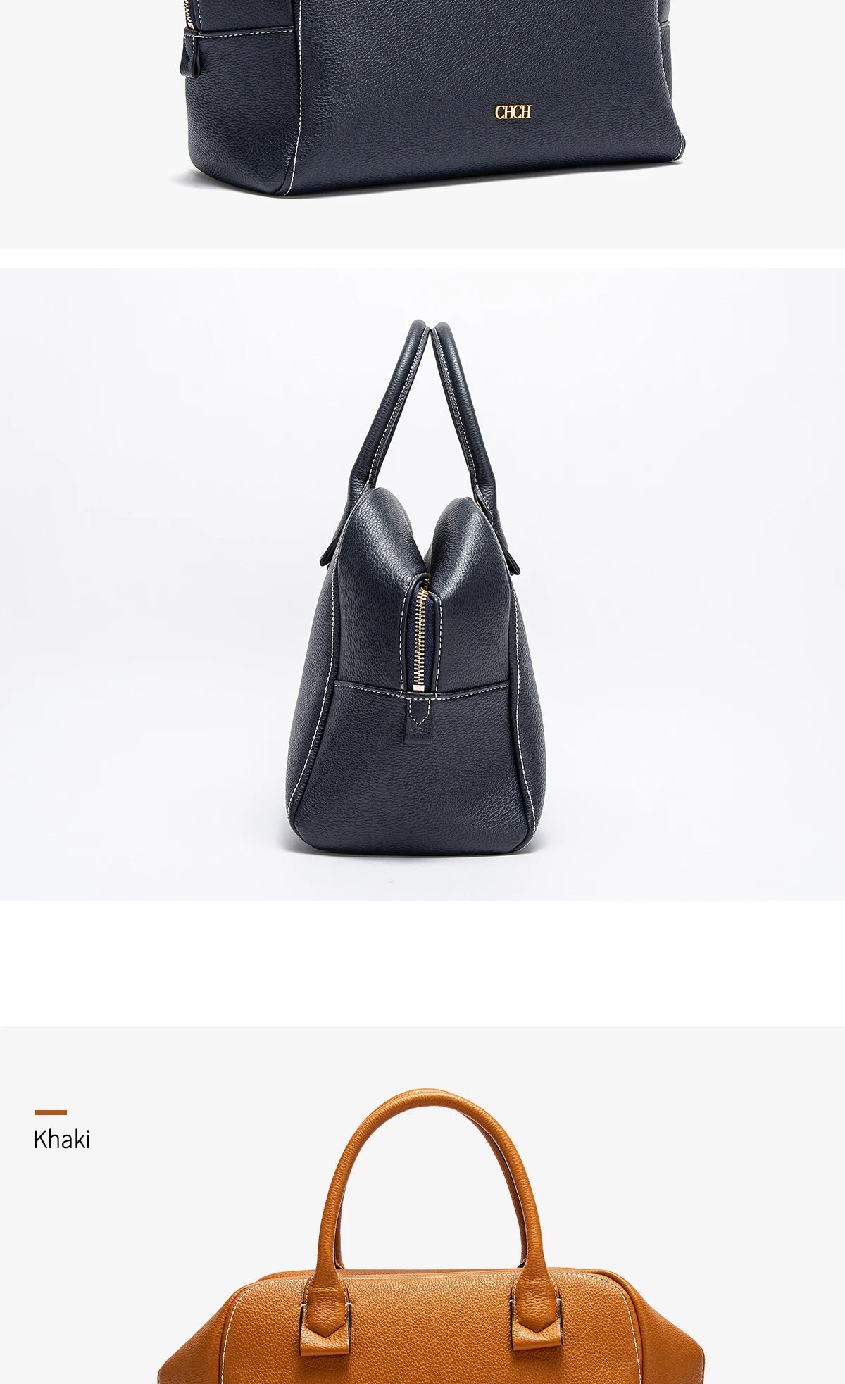 Women's Crossbody Bag Autumn Large Capacity Pillow Bag Hidden Blue Zipper Wide Shoulder Strap Travel Bag