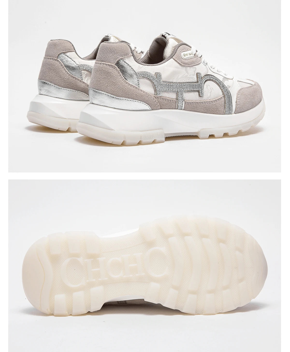 Women's Tennis Shoes New Cowhide Leather Splicing Flat Shoes Ergonomic Design Bone Correction