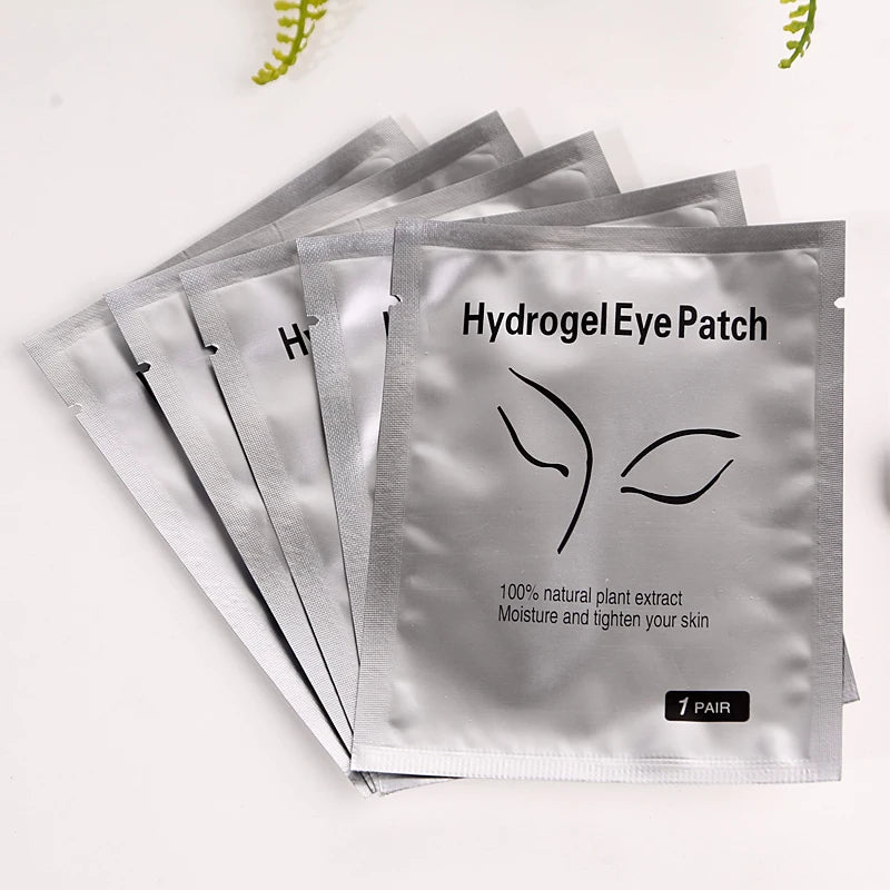 50 pairs of eyelash gel patches for grafting, under-eye extension, and makeup application