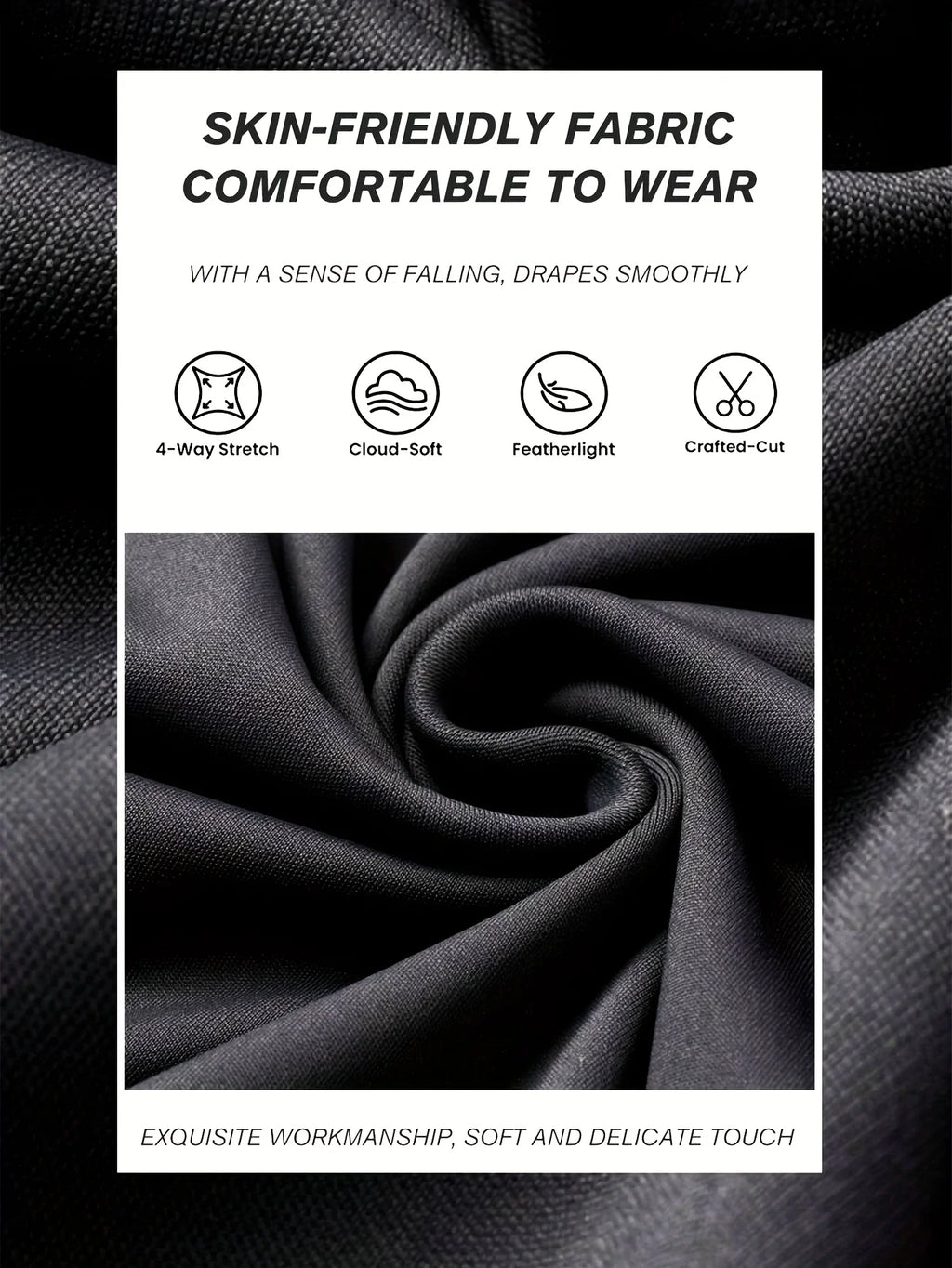 Women’s High-Waist Flared Pants – Slim Fit, Long Black Wide-Leg for Spring & Summer