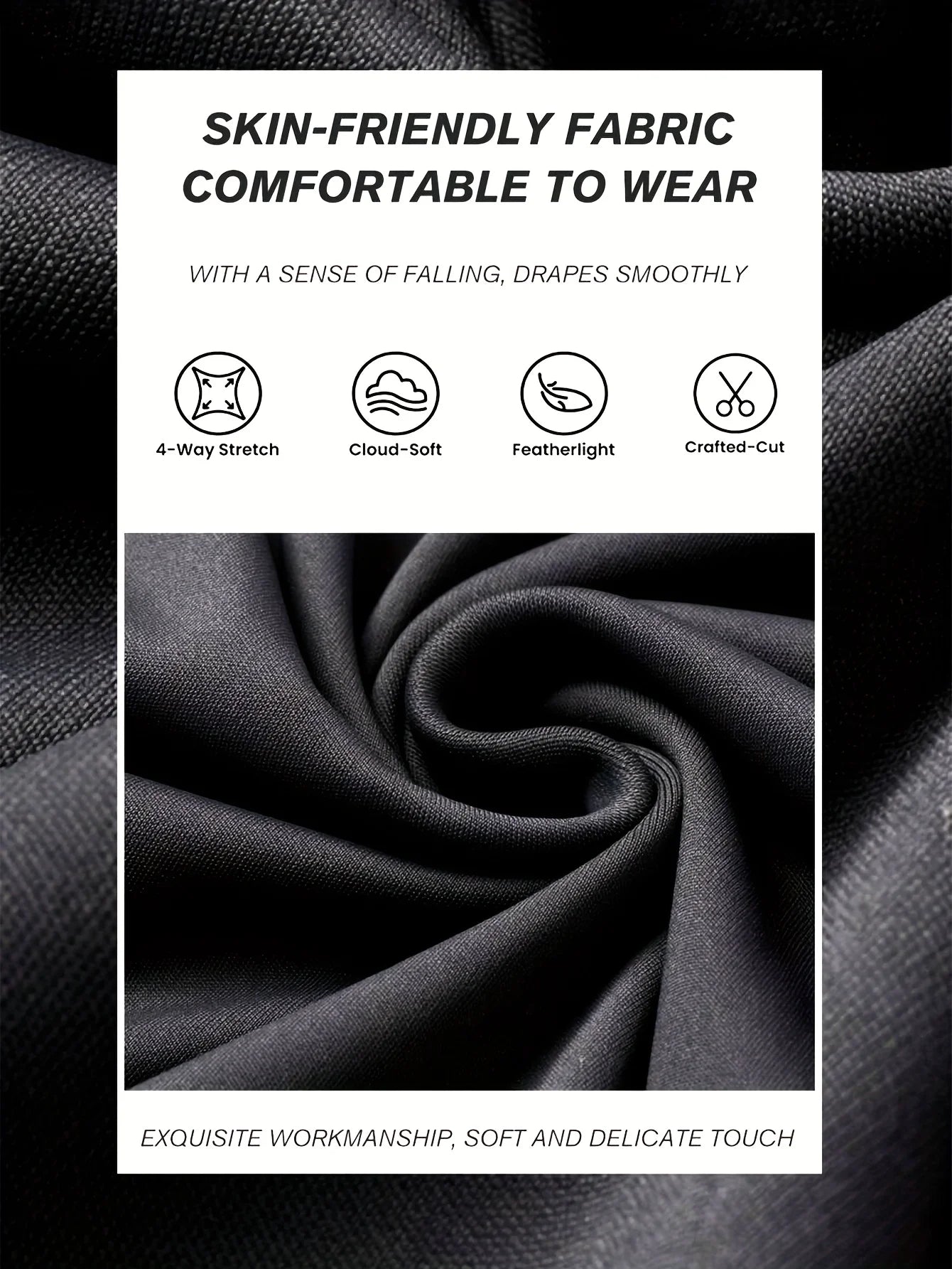 Women’s High-Waist Flared Pants – Slim Fit, Long Black Wide-Leg for Spring & Summer