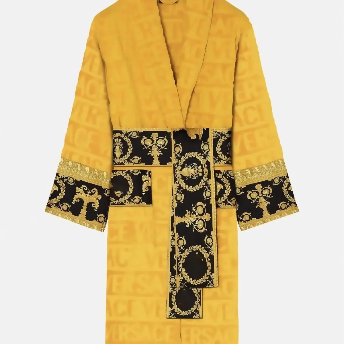 Autumn Winter Bathrobe with Sash, Long Sleeve, Pockets, Nightgown for Men & Women