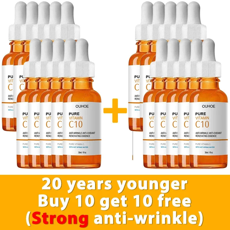 Vitamin C Serum for Wrinkle Reduction, Firming, Brightening, and Anti-Aging Skin Care
