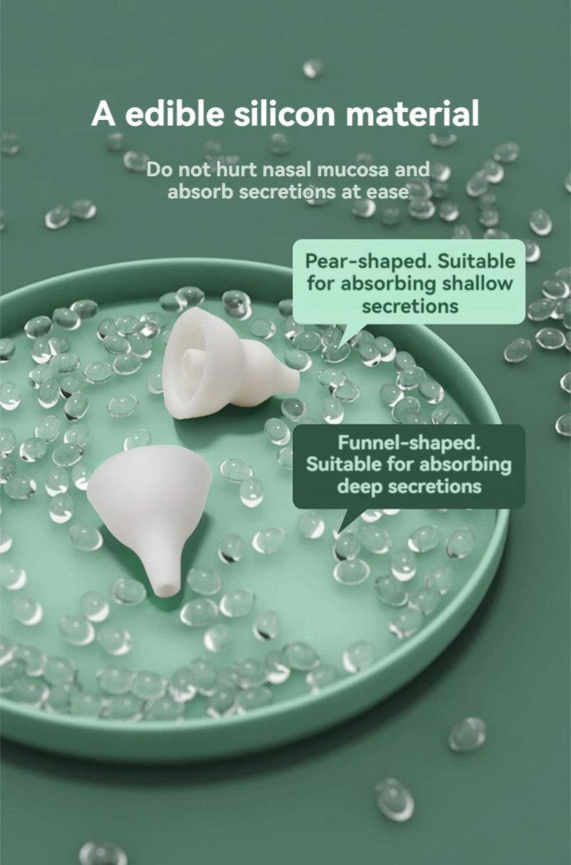 Electric Baby Nasal Aspirator – Rechargeable, Gently Clears Congestion for Newborns