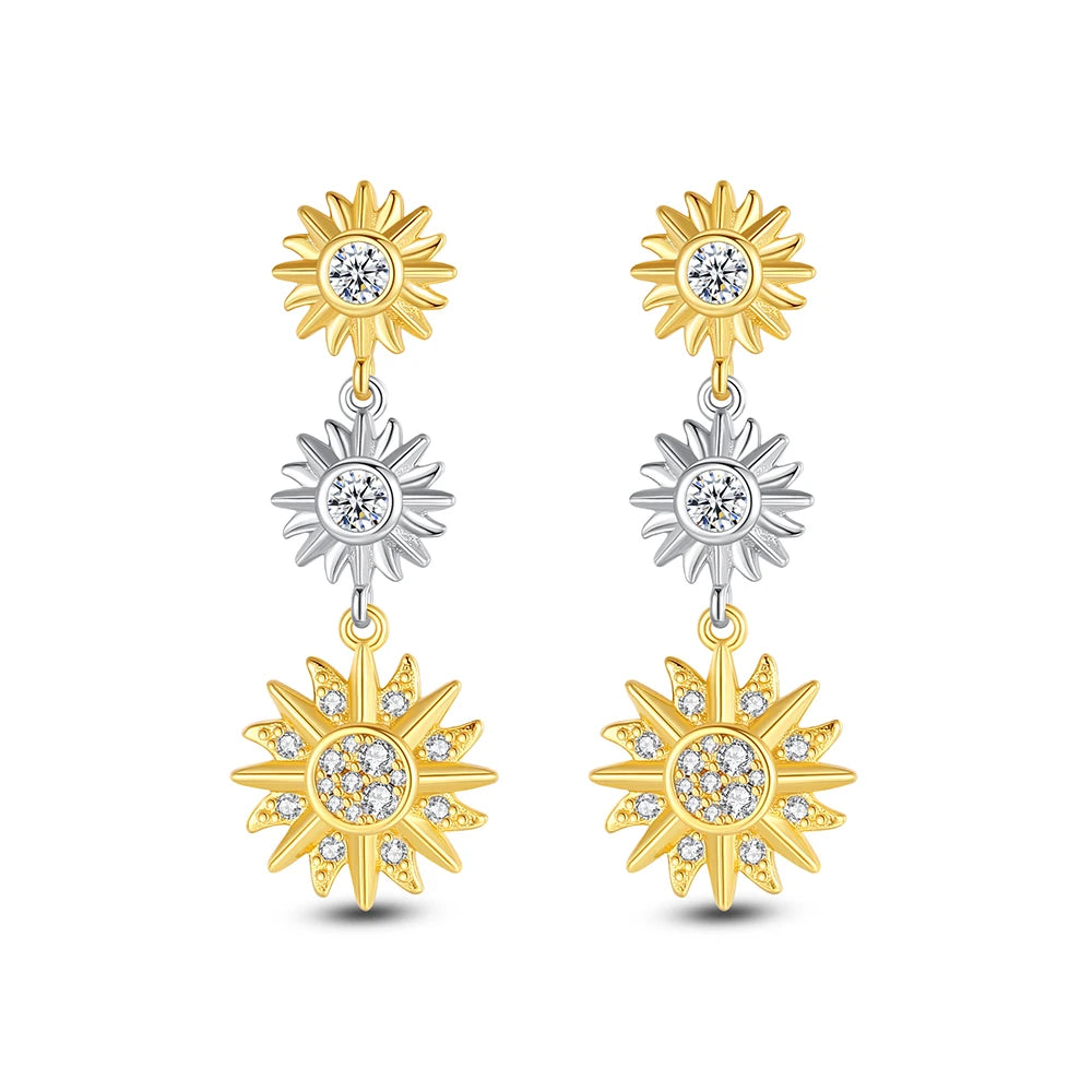 925 Sterling Silver Earrings – Stud & Hoop Set with Crystal, Heart, Crown, Bee & Infinity Designs