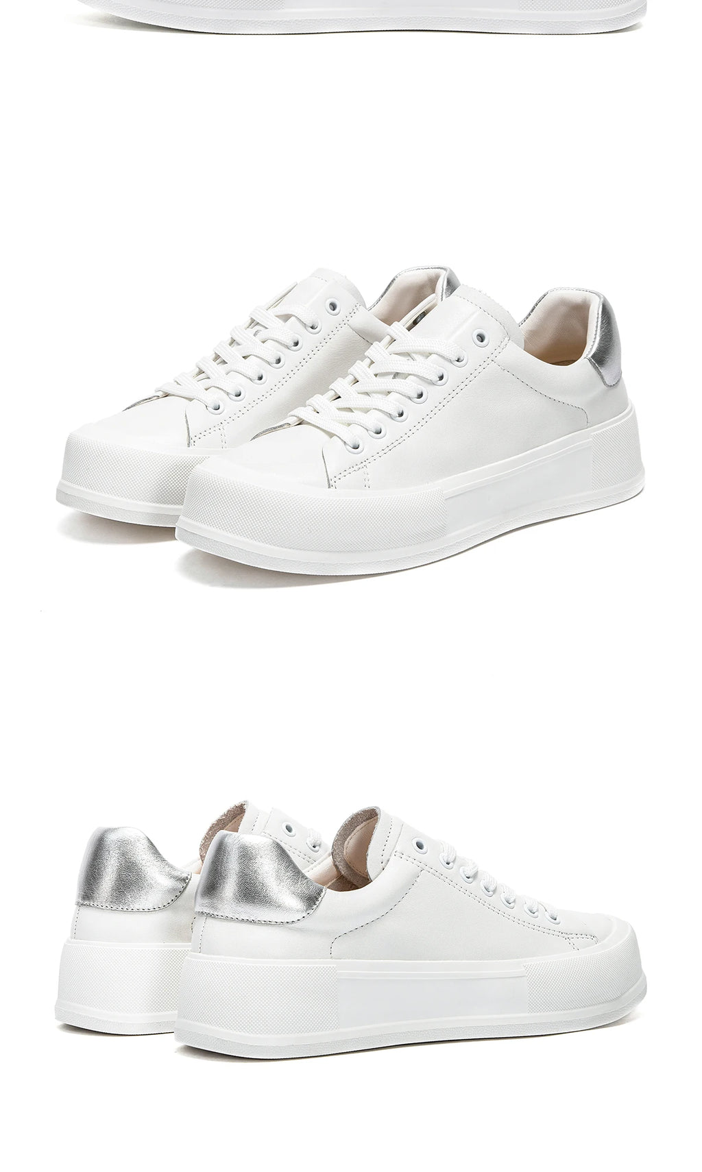 Women's Walking Shoes New Rice White Casual Flat Bottom Walking Shoes Bone Correction