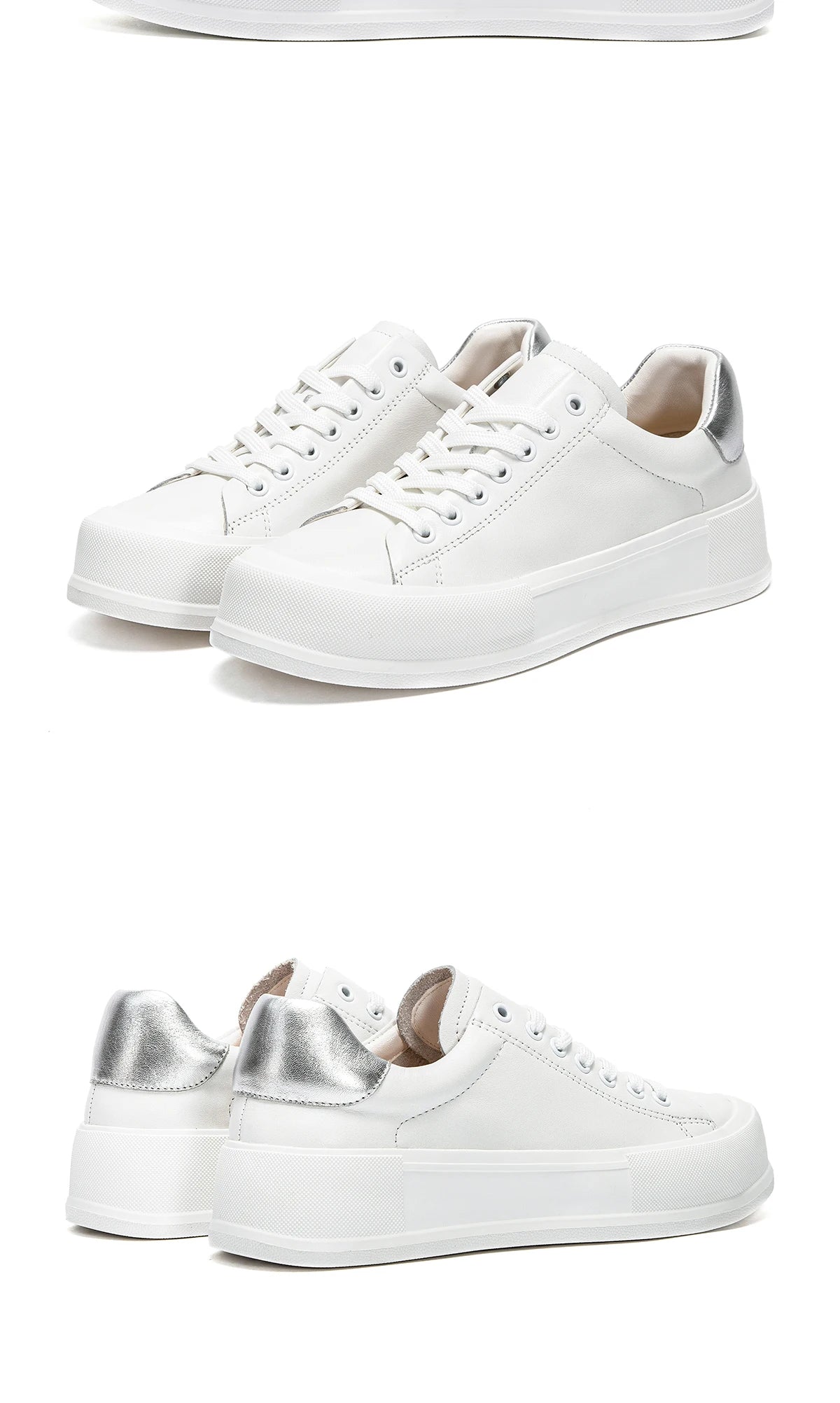 Women's Walking Shoes New Rice White Casual Flat Bottom Walking Shoes Bone Correction