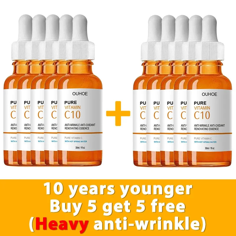 Vitamin C Serum for Wrinkle Reduction, Firming, Brightening, and Anti-Aging Skin Care