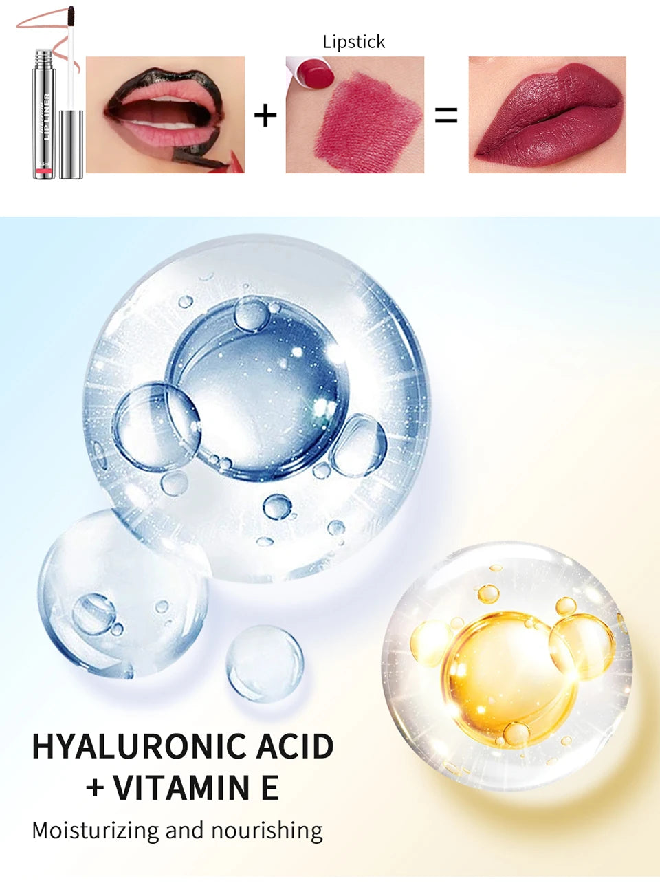 Waterproof Peel-Off Lip Tint – Long-Lasting Matte Lip Liner & Gloss, Brown