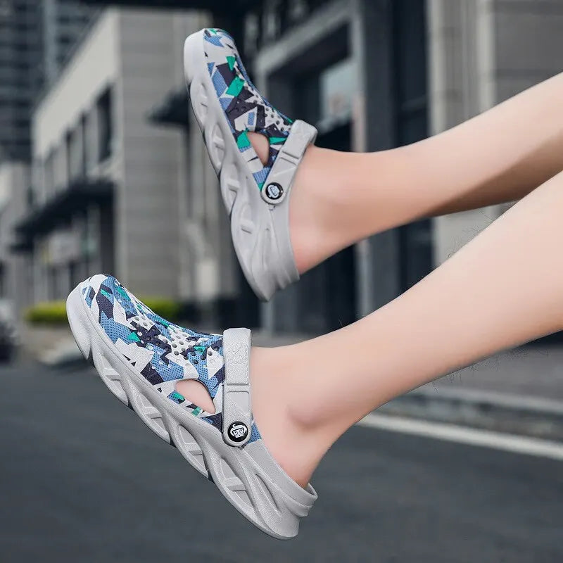 Unisex Summer Platform Clogs – Non-Slip Beach & Outdoor Casual Slippers