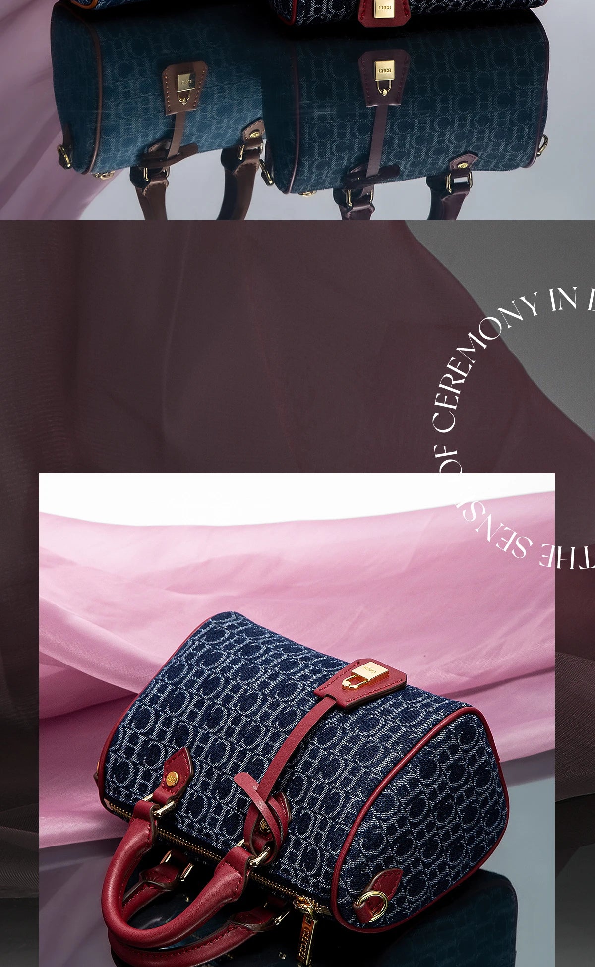 Women's Shoulder Bag Cowboy Splicing Pillow Bag, Casual Party