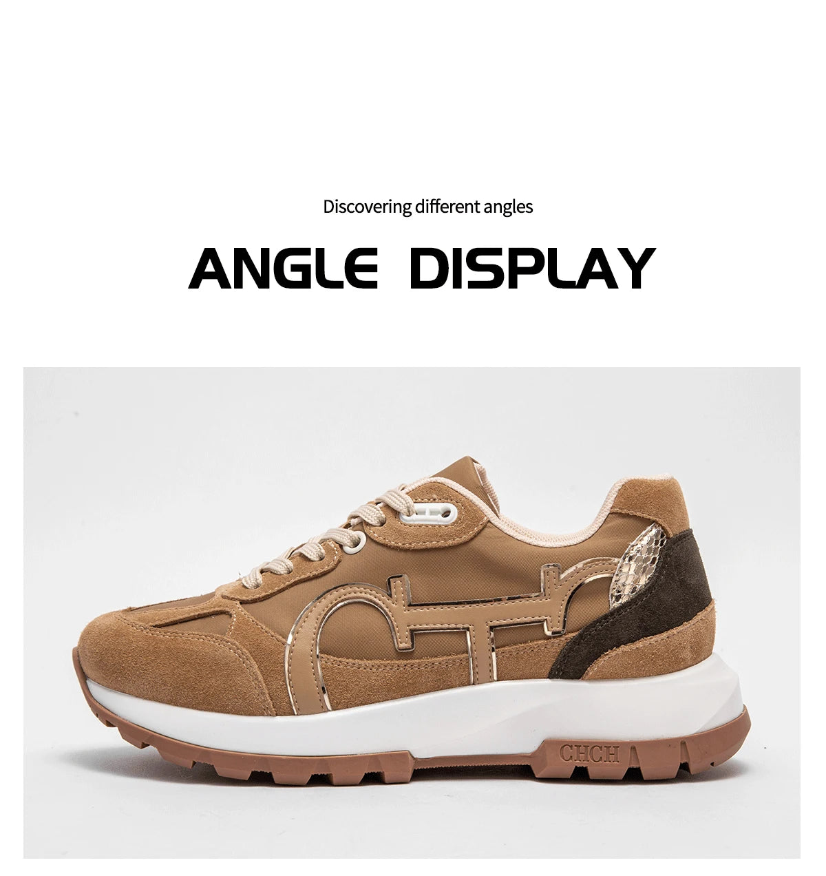 Women's Tennis Shoes New Cowhide Leather Splicing Flat Shoes Ergonomic Design Bone Correction