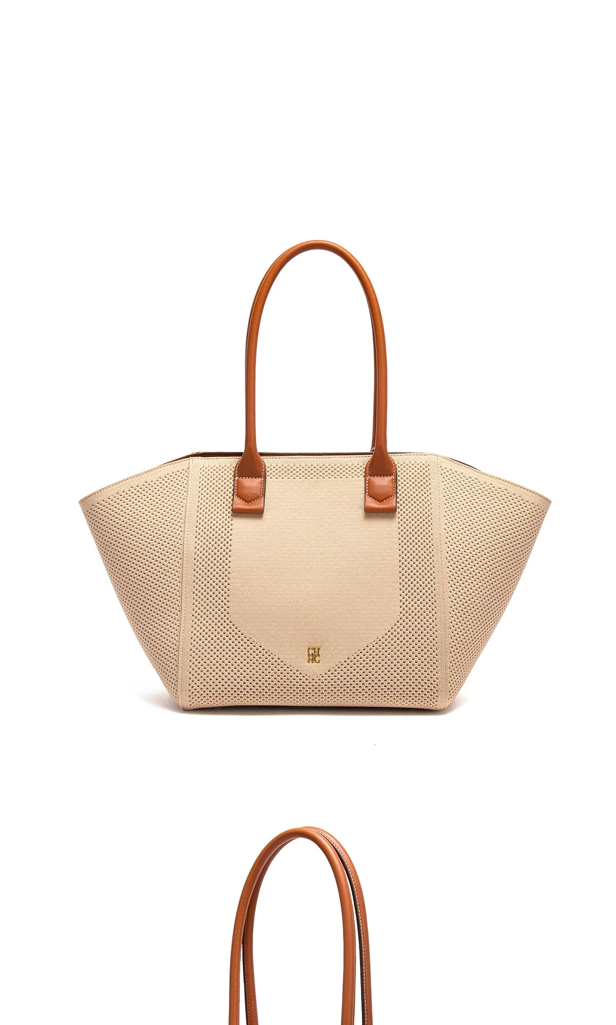 Women's Tote Bag Summer New Fabric Hollow Design Large Capacity