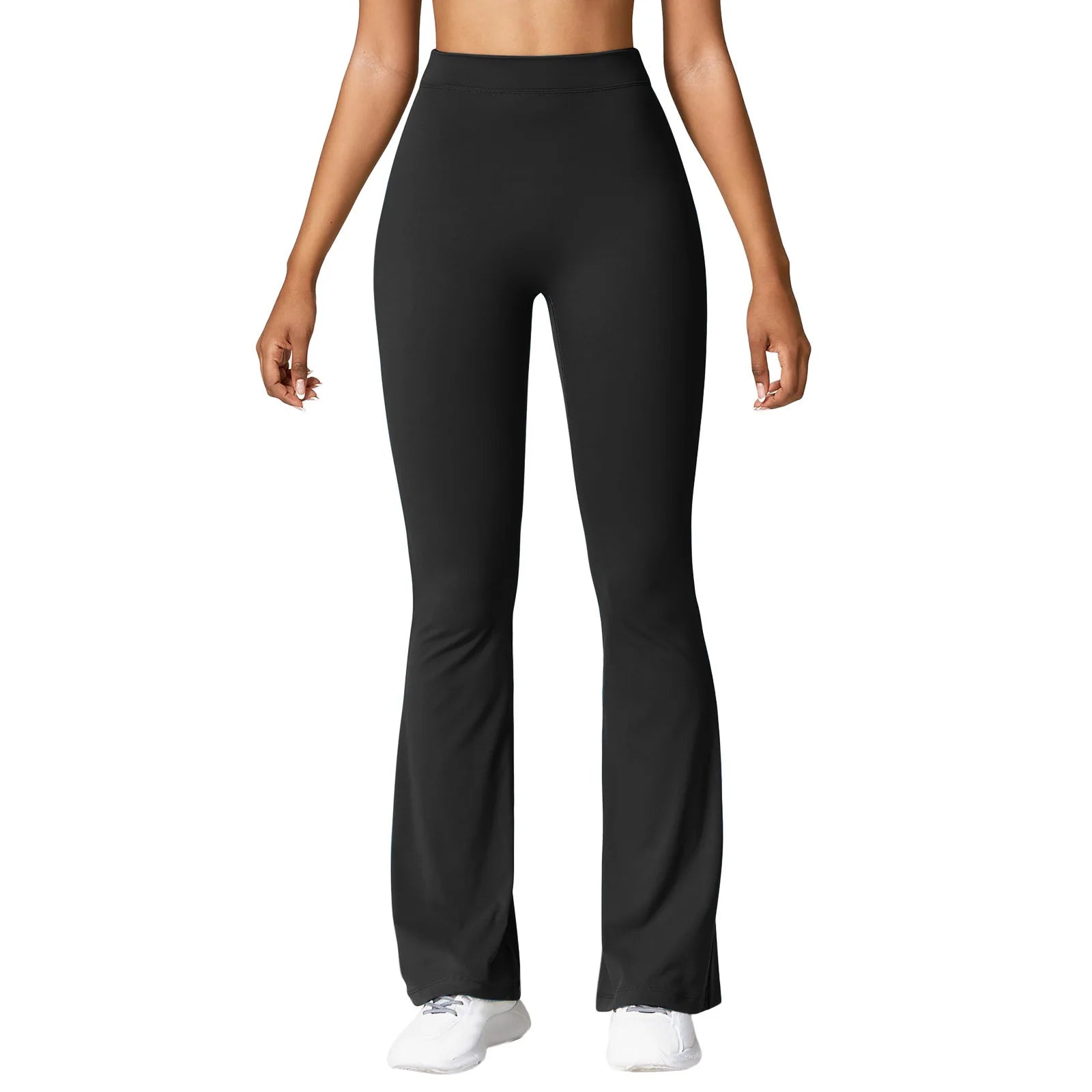 Fashion Micro Horn Women’s Leggings – High-Waist V-Back, Push-Up Gym & Casual Slim Pants