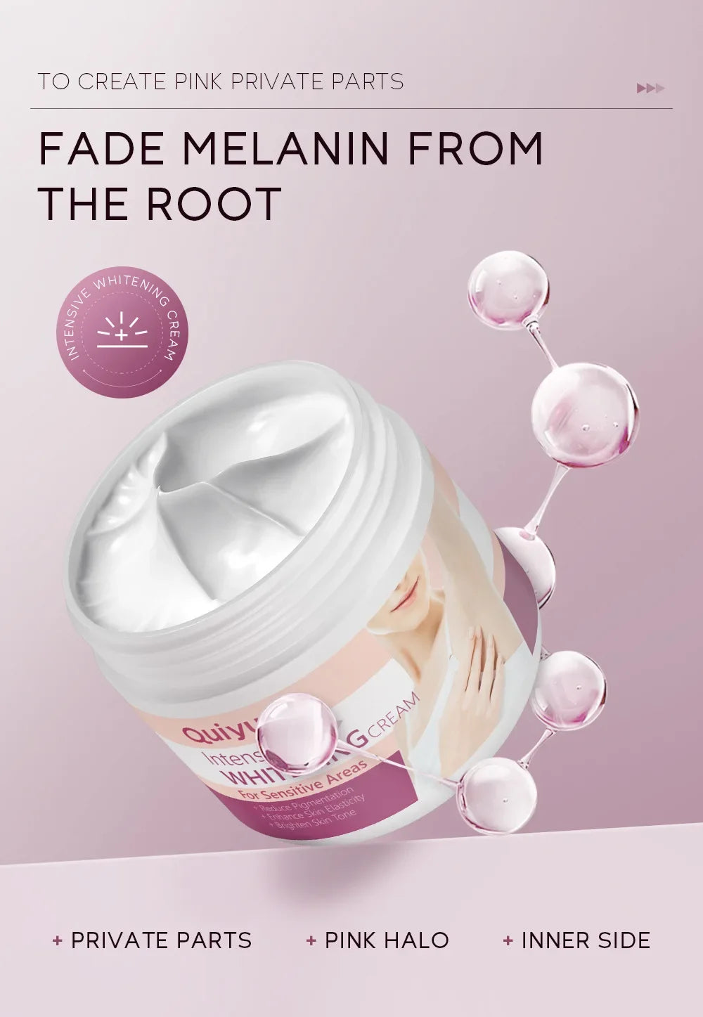 Whitening Cream for Dark Underarms – Armpit & Intimate Area Lightening Moisturizer