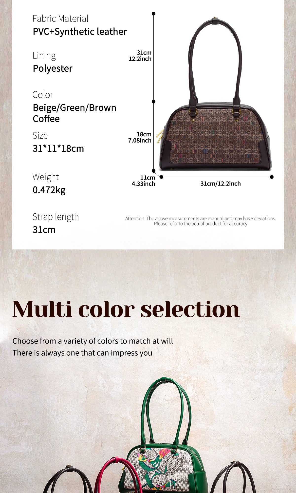 Women's Shoulder Bag Designer Shoulder Bag Women's High Top Handbag