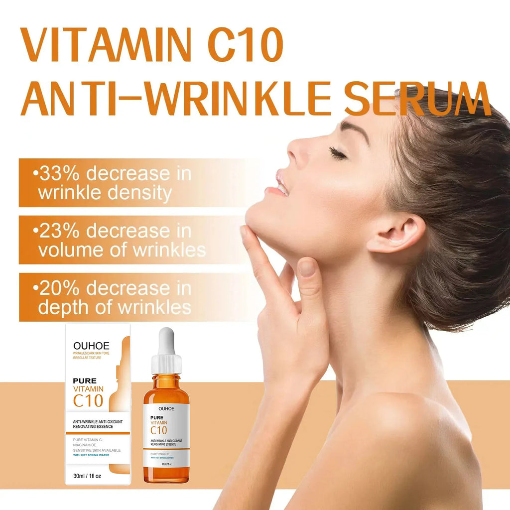 Vitamin C Serum for Wrinkle Reduction, Firming, Brightening, and Anti-Aging Skin Care