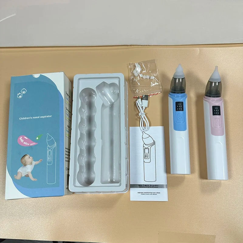 Electric Baby Nasal Aspirator – Rechargeable, Gently Clears Congestion for Newborns