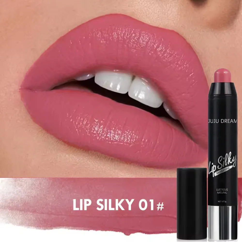 Matte 4-Color Lipstick Pen – Waterproof, Long-Lasting, Non-Fading, Easy Apply