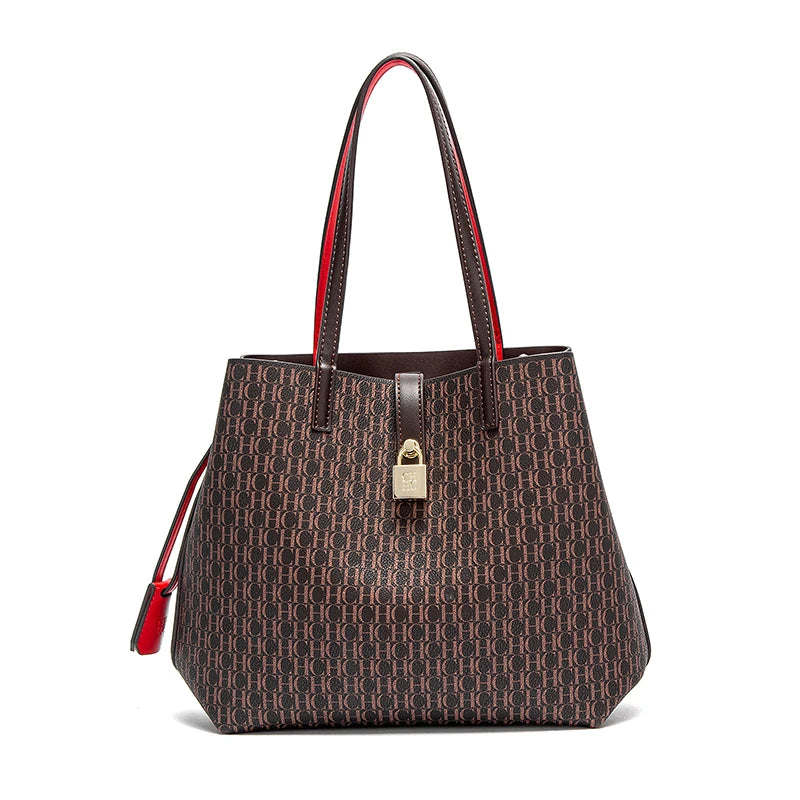 Women's Tote Bag New Solid Color Simple Handbag Large Capacity Mother Child Shopping Bag Wallet