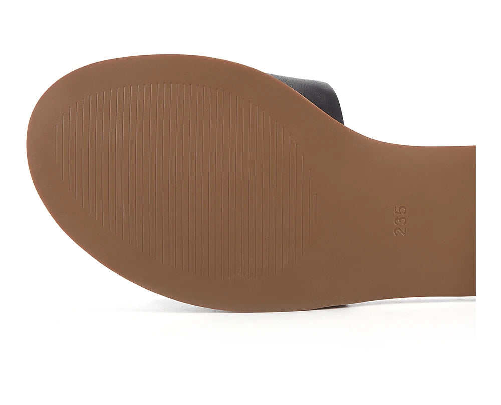 Women's Slippers Simple Black Flat Flat Women's Shoes Home Indoor Slippers