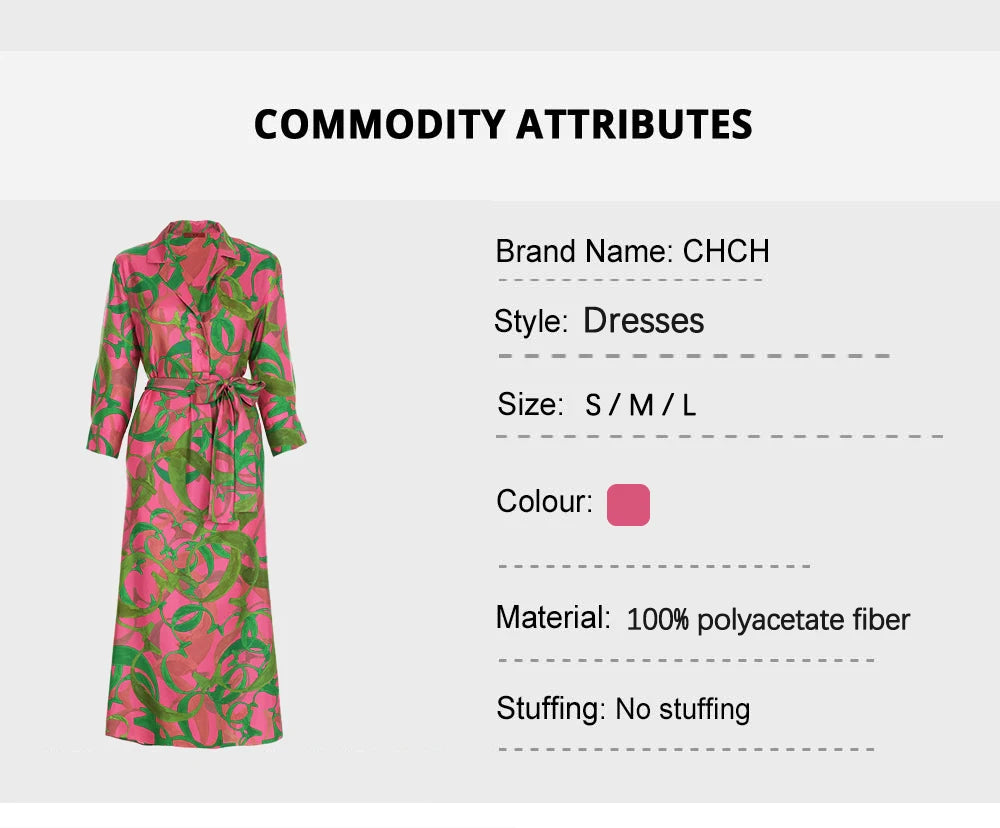 Women's Dress High Grade Elegant Party Long Sleeved Dress Single Breasted Lace Up Design Casual