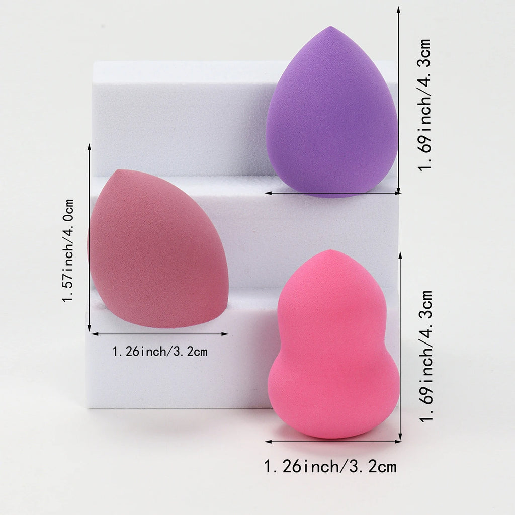 Medium Beauty Sponge Set – Multiple Sizes (6-60 pcs), Random Colors for Flawless Foundation & Powder Application
