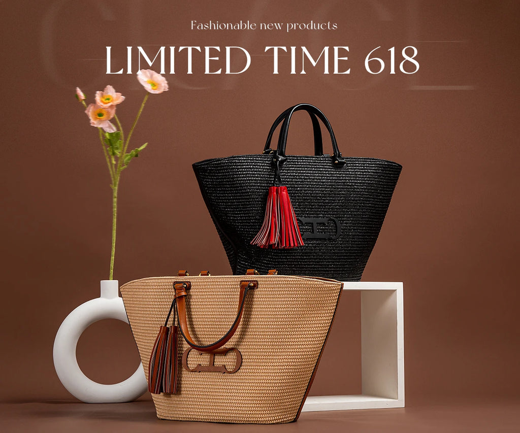 Women's Shoulder Bag Black Cow Leather Letter Embossed Zipper Tote Bag 26*14.5*18cm