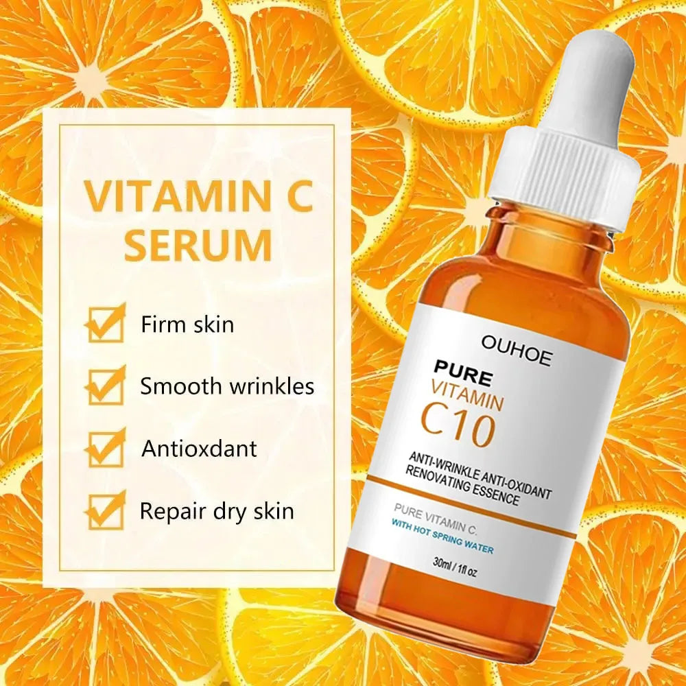 Vitamin C Serum for Wrinkle Reduction, Firming, Brightening, and Anti-Aging Skin Care