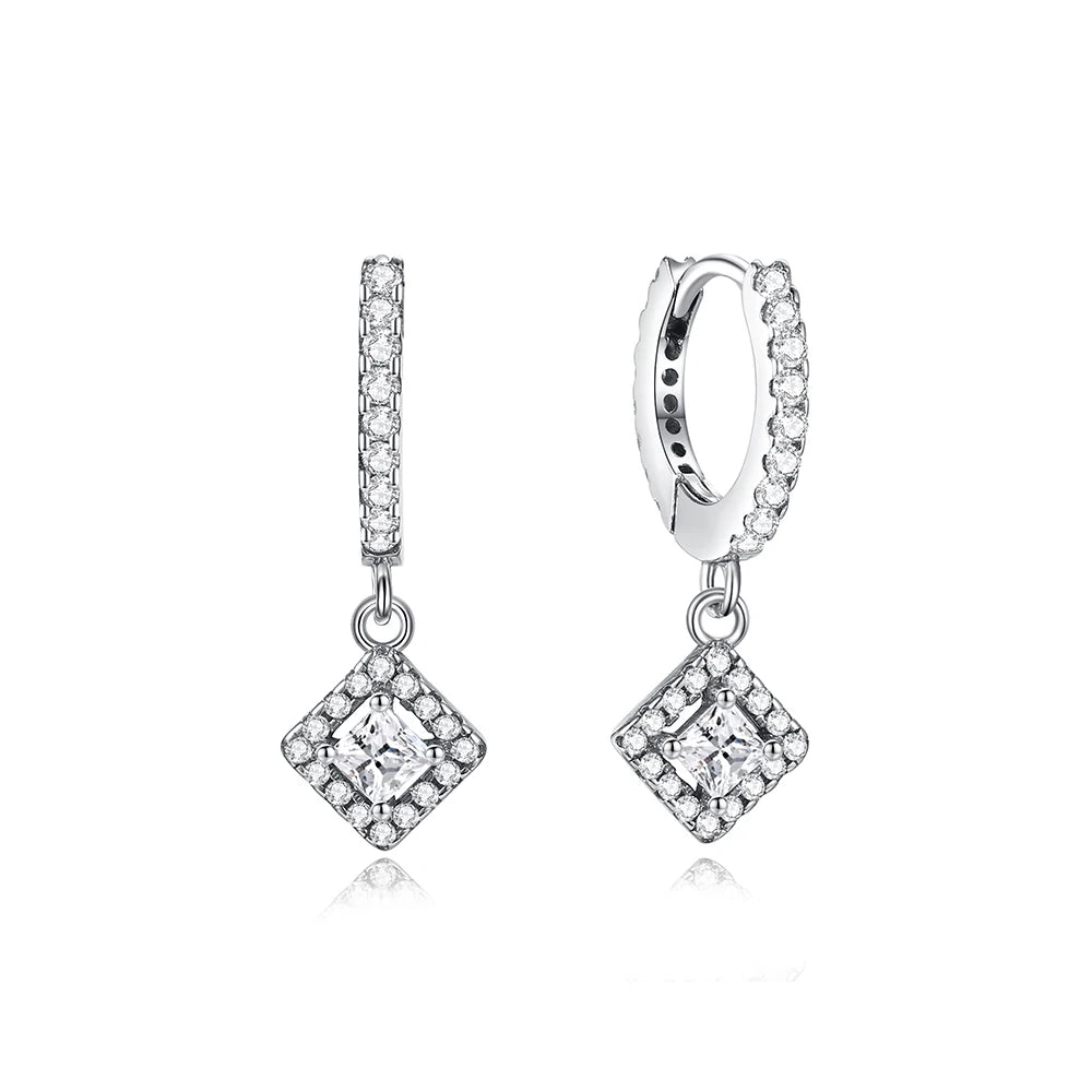 925 Sterling Silver Earrings – Stud & Hoop Set with Crystal, Heart, Crown, Bee & Infinity Designs