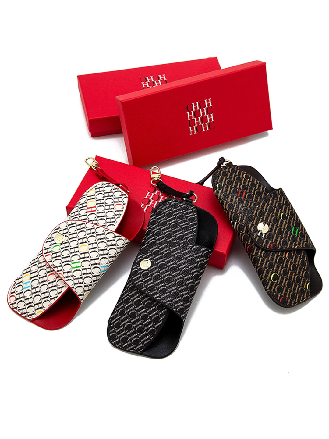 Snap Button Glasses Storage Bag Niche Brand New Portable Anti-Drop Anti-Crush Sunglasses