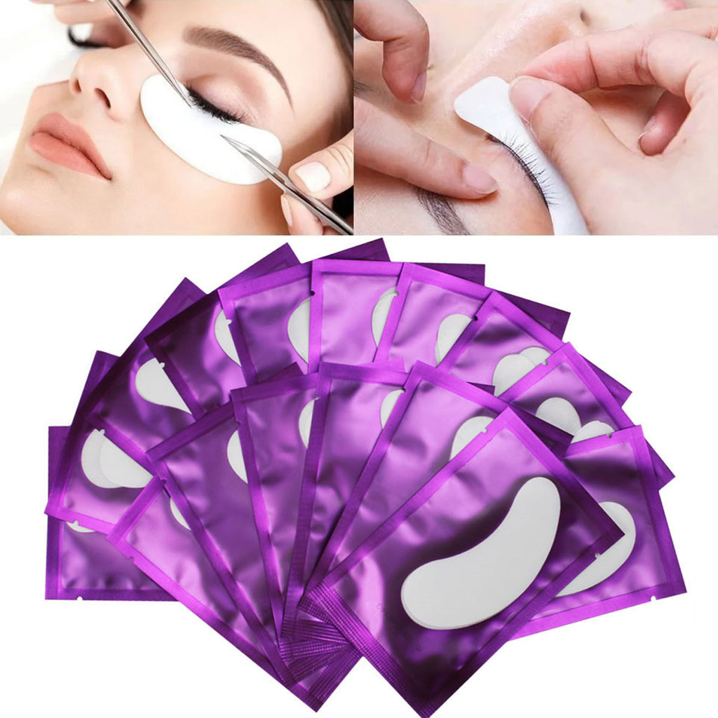50 pairs of eyelash gel patches for grafting, under-eye extension, and makeup application