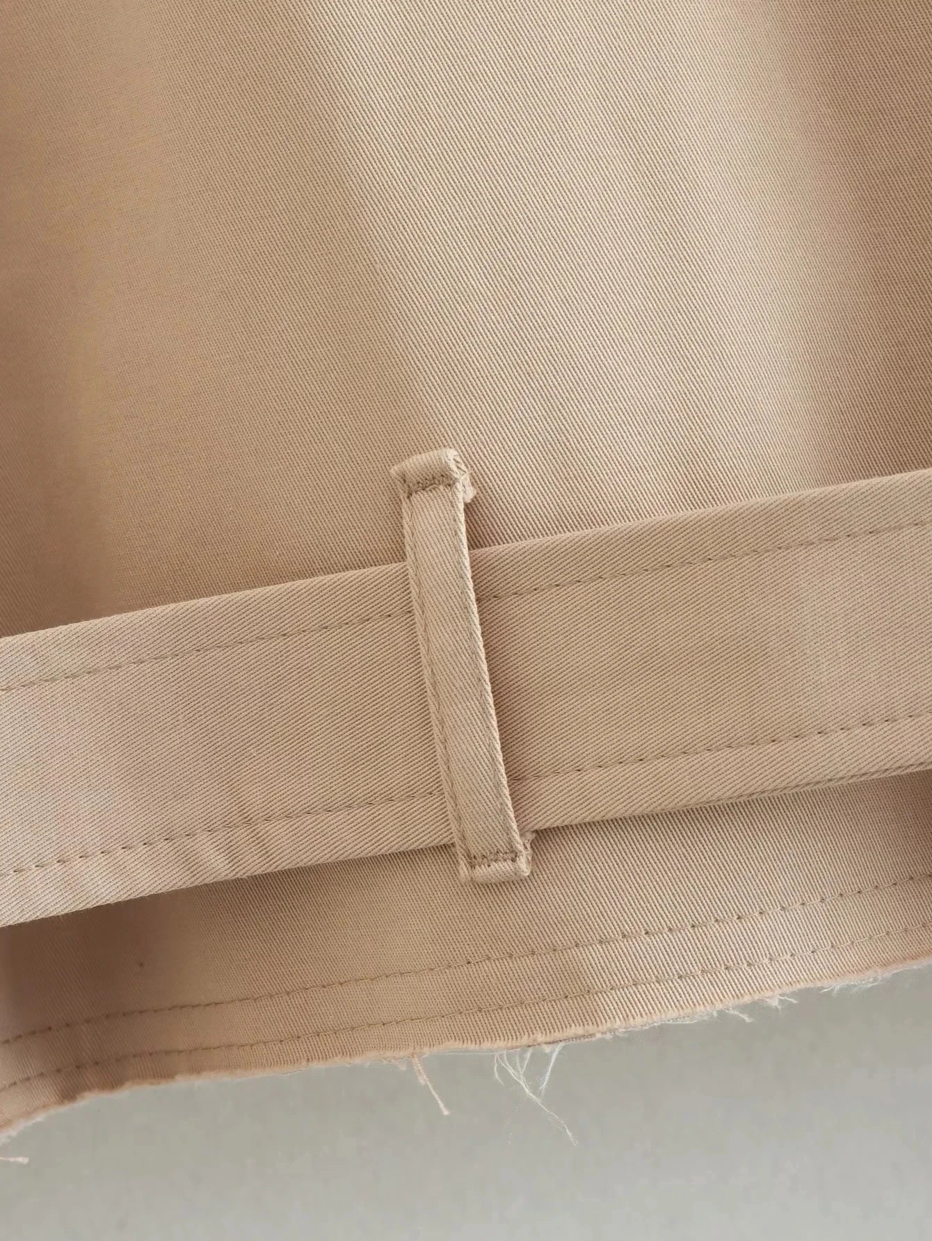 Women's Cropped Trench Jacket – Vintage Belted Double-Breasted Spring Coat for Streetwear