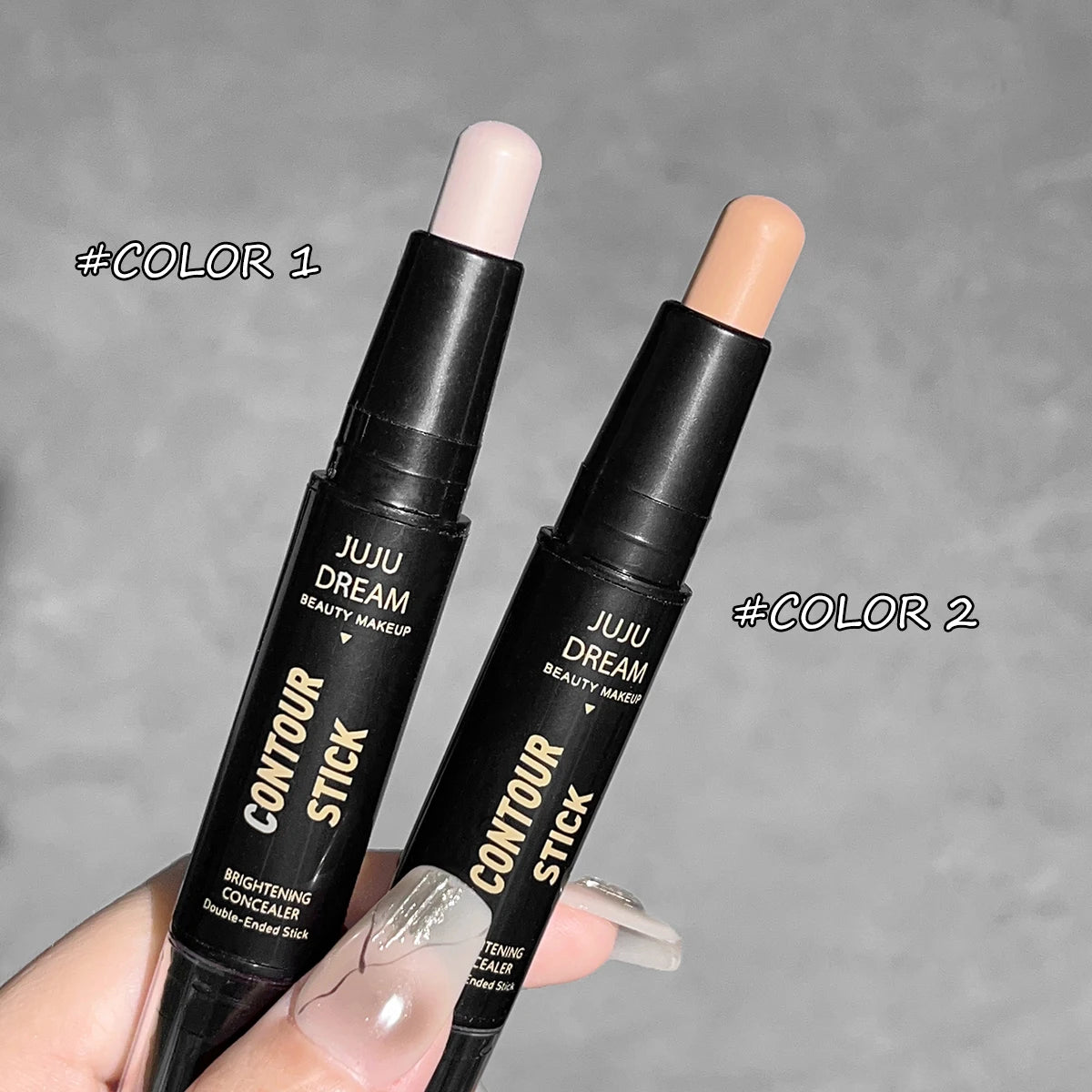 Dual-Ended Contour Stick – Long-Lasting Foundation & Concealer for Dark Circles