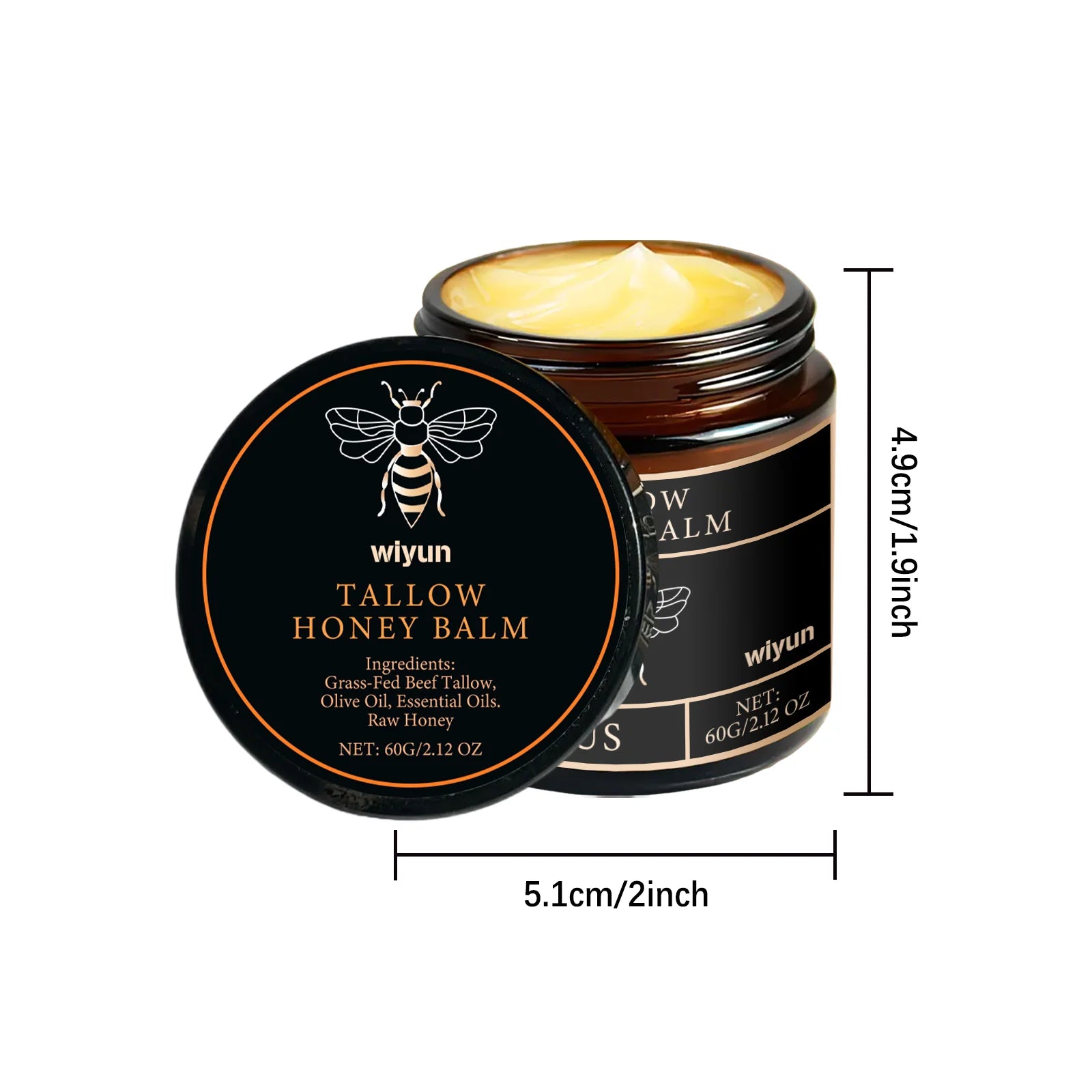 Tallow Honey Glow Cream – Hydrating & Firming Lotion for Face & Body