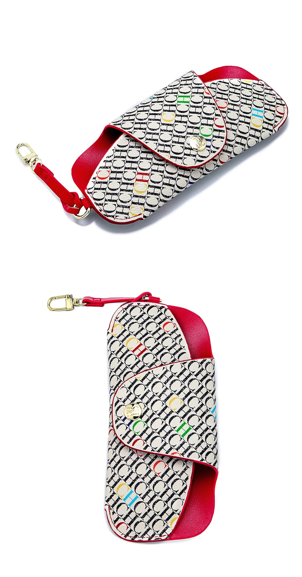 Snap Button Glasses Storage Bag Niche Brand New Portable Anti-Drop Anti-Crush Sunglasses