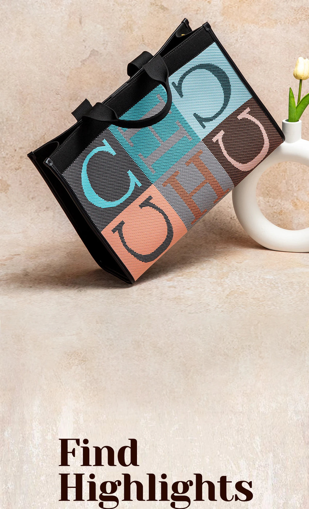 Women's Tote Bag New Letter Eco friendly Large Capacity Handbag Mommy Shopping Bag 42 * 12 * 31cm