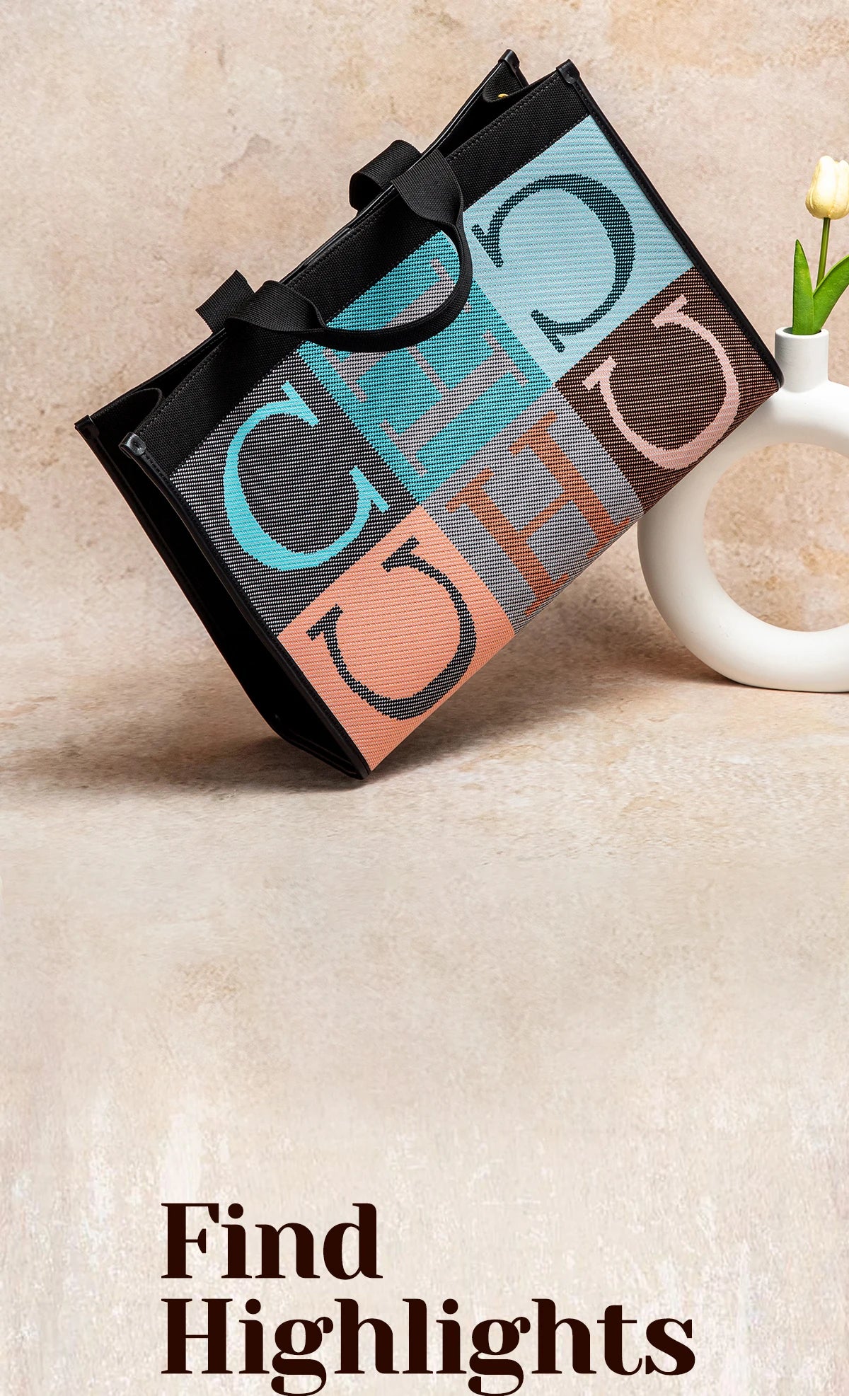 Women's Tote Bag New Letter Eco friendly Large Capacity Handbag Mommy Shopping Bag 42 * 12 * 31cm