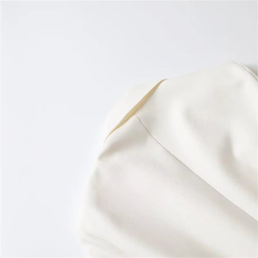 Women's versatile belt decoration long sleeved suit jacket new fashionable high waisted pleated pants casual pants