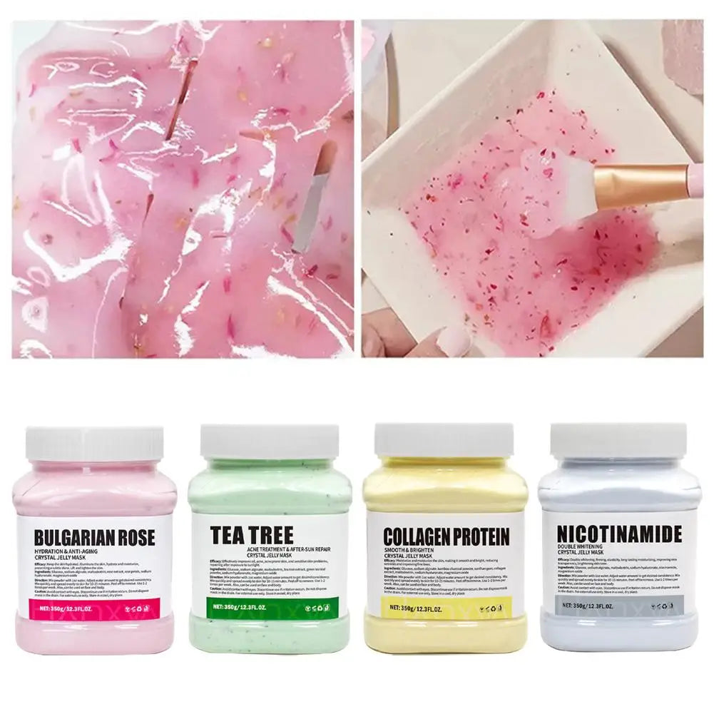 Professional Rose Jelly Face Mask for Hydration, Nourishment, and Skin Care, Gel Peel-Off Mask