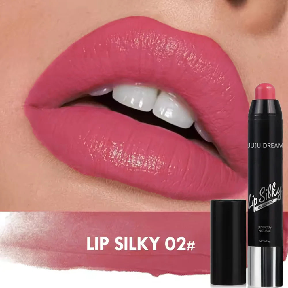 Matte 4-Color Lipstick Pen – Waterproof, Long-Lasting, Non-Fading, Easy Apply