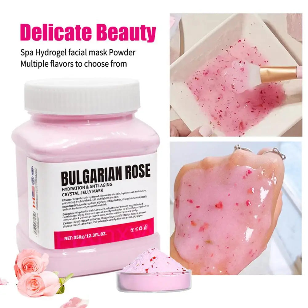 Professional Rose Jelly Face Mask for Hydration, Nourishment, and Skin Care, Gel Peel-Off Mask