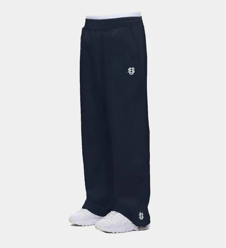 Y2K Style Jogger Sweatpants with Embroidery, Wide Leg, Pockets, and Men's Hoodie