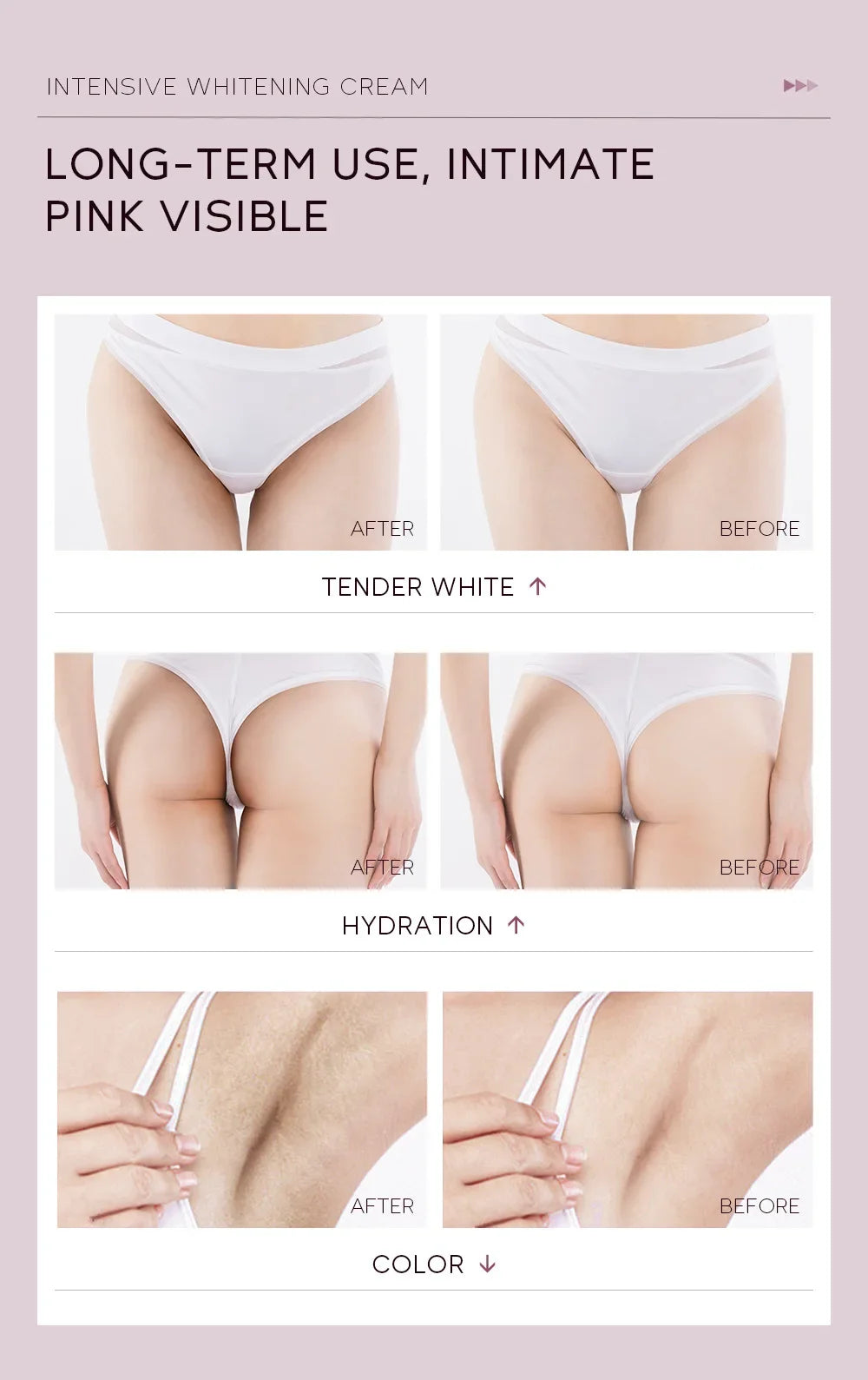 Whitening Cream for Dark Underarms – Armpit & Intimate Area Lightening Moisturizer