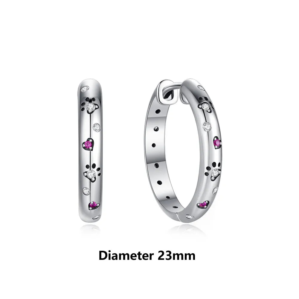 925 Sterling Silver Earrings – Stud & Hoop Set with Crystal, Heart, Crown, Bee & Infinity Designs