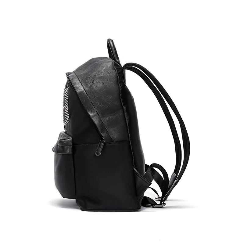 Women's Backpack Black Travel Bag College Student Travel Backpack