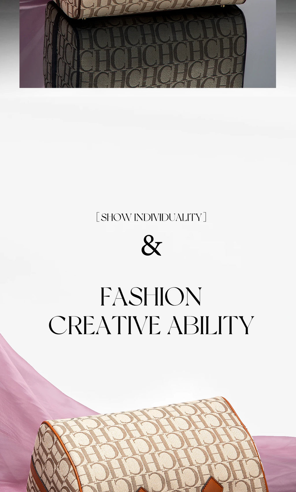 Women's Pillow Bag Autumn/Winter New Collection Letter Handbag Brown Boston Bag